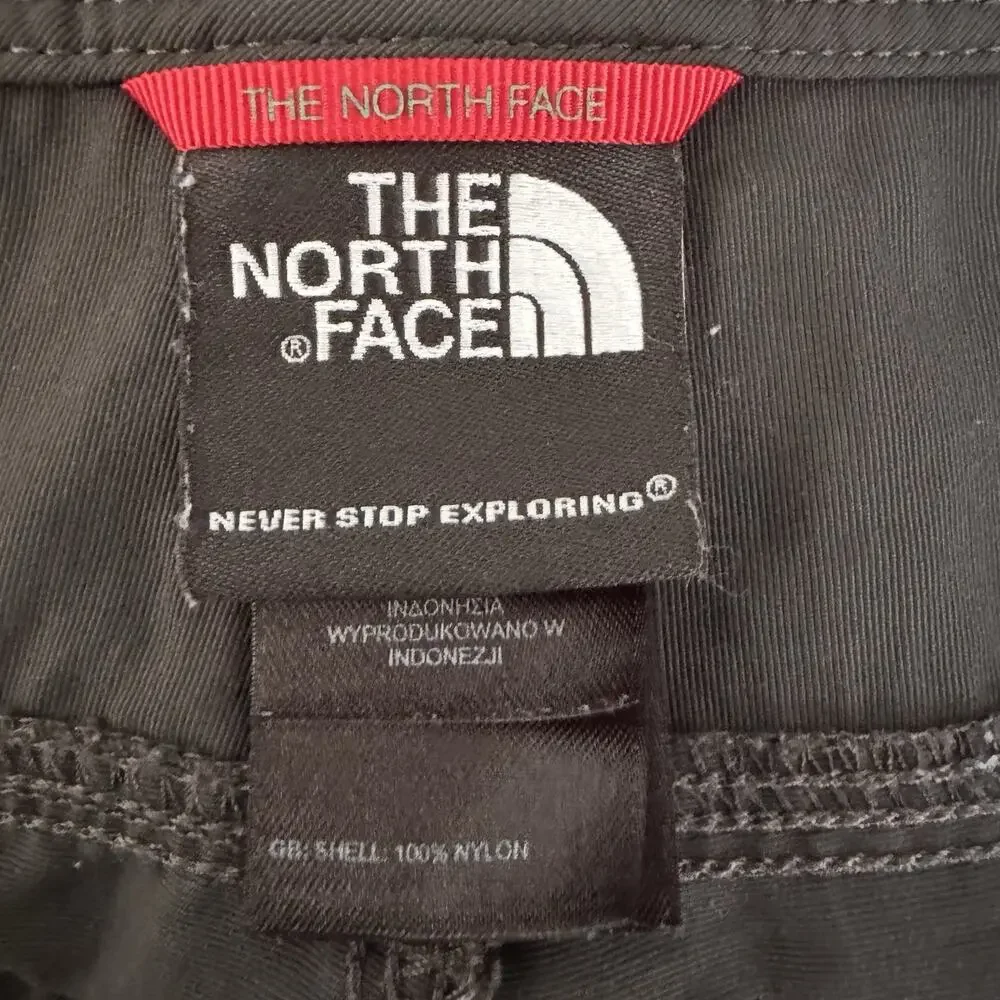 The North Face Shorts Mens 34 Gray 100% Nylon Chino Hiking Camping Outdoors